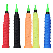 Tennis Overgrip, Perforated Surface Racket Grip with Super Absorbent Feature for Easy Installation on Various Racket Handles (Multicolored)