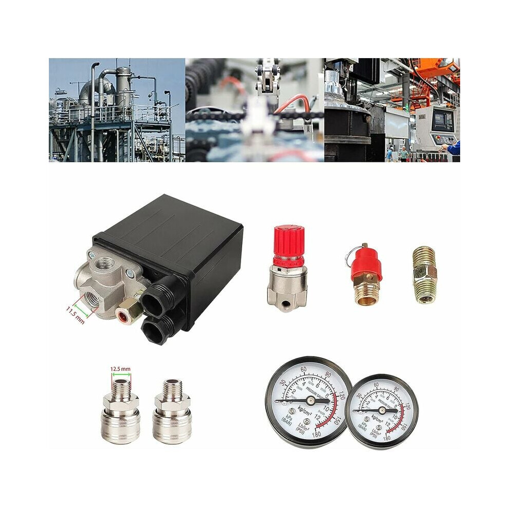 High-Precision Air Compressor Pressure Switch, Control Valve Regulator With Gauge For Quick Response, Stable Structure And Energy-Saving Design For 9169997080127