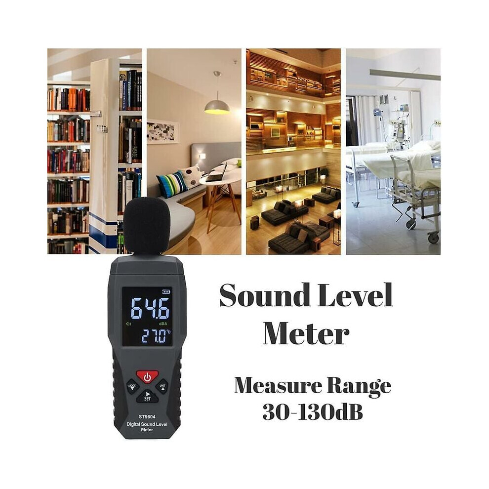 Decibel Detector, Innovative Sound Meter With Maximum Accuracy For Wide Applications, 30 To 130Db Noise Measure Device, Portable Design, Clear 9169997080684
