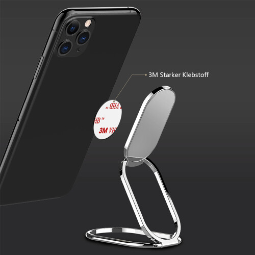 Multi-functional Phone Ring For Desk Stand, Smooth Exquisite Surface Ensures Secure Grip On All Smart Devices Including iPhone, iPad, Smartphones, 2