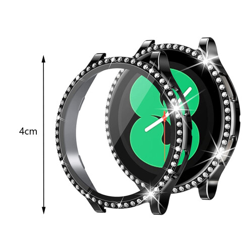 Κρυστάλλινο περίβλημα PC για το Samsung Galaxy Watch, ποικιλία χρωμάτων με στρας και λάμψη, 1