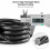 Multi-Functional 5-Digit Resettable Bike Lock, Extended Length Self-Coiling Cable For Comprehensive Protection Of Valuables, Includes Mounting Bracket 3