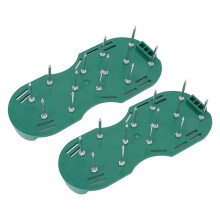 Healthy Lawn Solution: Manual Aerator Shoes With Effective Air Flow Promotion, Adjustable Straps For Secure Fit, Sharper Spikes For Deep Soil
