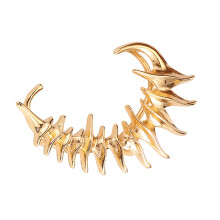Modische Skelett-Ohrclips, Halloween-Ohrringe für Damen und-Gold
