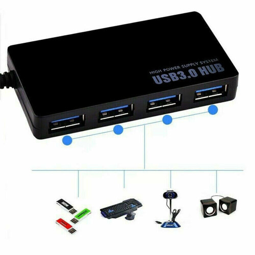 USB 3.0 Hub mit 4 Ports 2