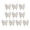 10Pcs/pack Luminous Butterfly Scattered-Transparent white 1