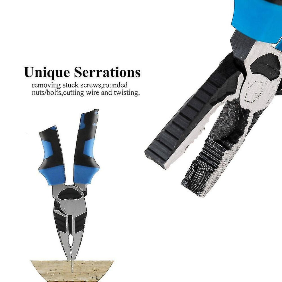 High Leverage Utility Pliers, Multitools For Hard Wire Cutter Stripper Crimper, Universal Punta Fina For Professional Tradesmen Electricians 9169997081186