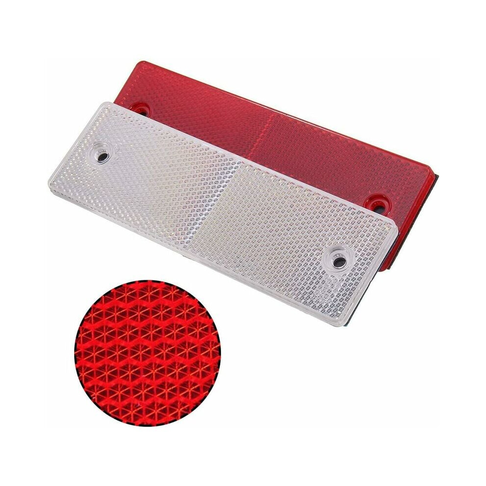 Universal Car Reflector, Enhanced Visibility Self Adhesive Warning Plate Adhesive Reflector For Most Vehicles, Robust And Wind Resistant For All 9169997080851