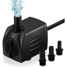 Dränkbar pump Ultratyst drift, justerbart vattenflöde, 1500 l/h högt flöde, IPX8 vattentät klassning, mångsidig användning för akvarier,
