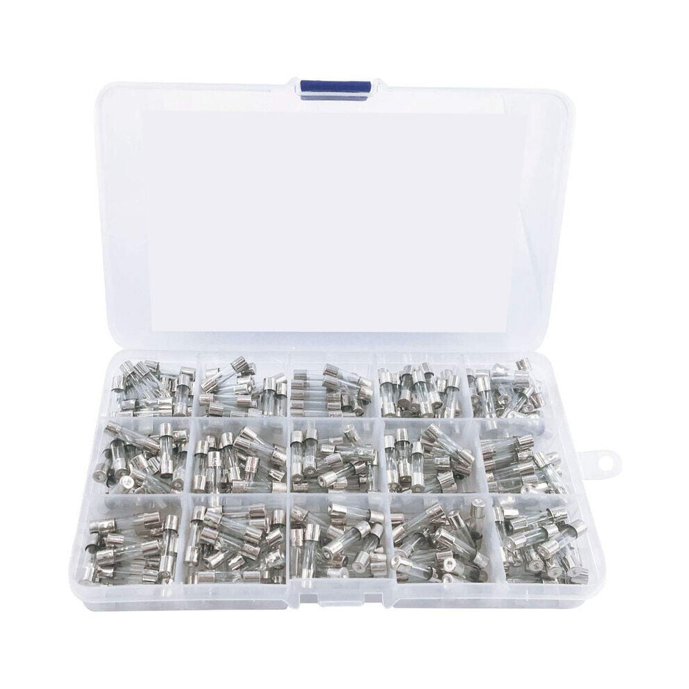 Automotive Fuses Kit, 250V Voltage Fast-Blow Glass Fuse Assortment, Circuit Protection, Easy Identification, Great Compatibility For Household 9405630845808