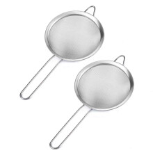 Set de strecurătoare premium cu plasă fină, sită din oțel inoxidabil de înaltă calitate, strecurătoare de bucătărie pentru ingrediente