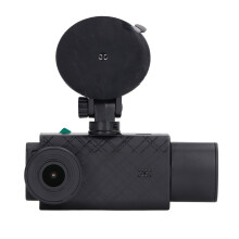Dash Cam a 360 con tripla telecamera, registrazione in 1080P, visione notturna e modalità parcheggio