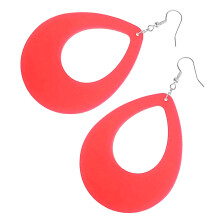 Red Green Colourful Vintage Lightweight Earrings Fashion-Red