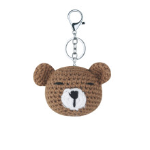 Porte-clés Animal tricoté à la main pour femmes, joli-647
