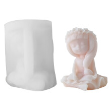3D-Hübsches Mädchen-Kerzenform, handgefertigte Kerzen,-A