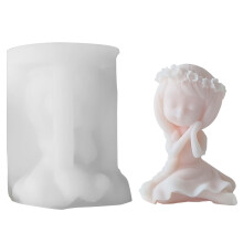 Kerze Silikonform DIY Tier Aromath Kerze Hübsches Mädchen-B