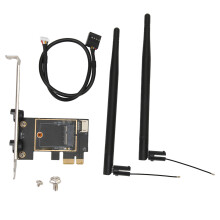 Intel AX210 WiFi 6E Module Bluetooth 5.3 OFDMA MU MIMO Target Wake Time Gigabit Speed Ultra Low Latency M.2 NGFF To PCIe Card