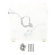 Clear Acrylic Mini ITX PC Case, High Utilization Simple Installation Panoramic Transparent Panel, Hollow Cooling 360 Degrees Open DIY ITX Computer Gam