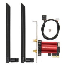 Adaptor de rețea WiFi Dual Band, placă wireless PCIe x1Slot, Bluetooth 4.2MU MIMO, compatibil cu versiunile anterioare, viteză mai mare,