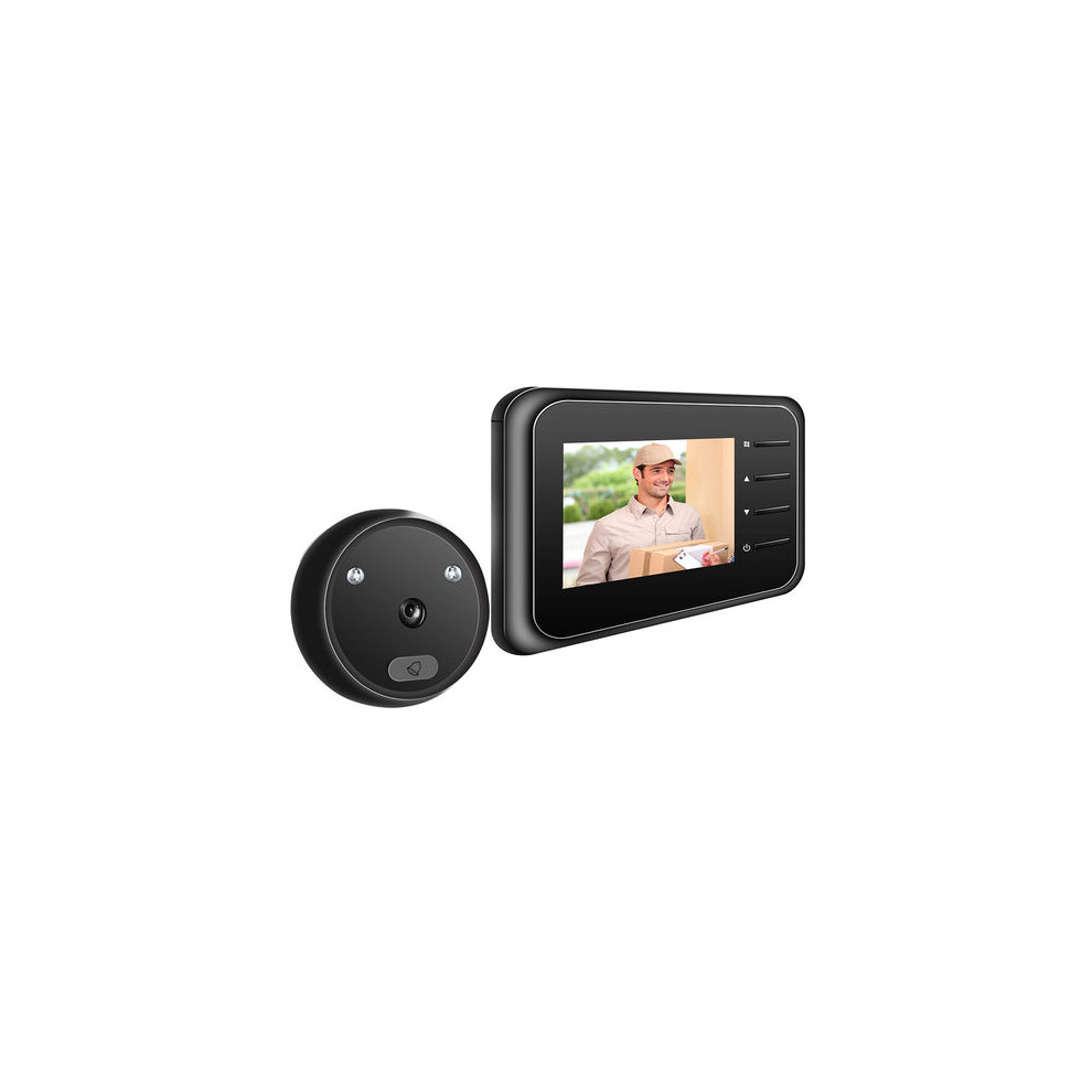 Door Viewer With Clear Display, 2.4 Inch Lcd Screen & 120 Degree Wide Angle Lens For Door Holes 15-50Mm, Infrared Lights For Night Vision & 9405630173772