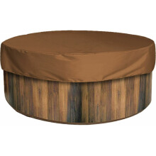 Outdoor Hot Tub Cover, Ultima Material Waterproof Shelter, Wind-Resistant, Fits Up To 80" Dia X 14" H, Easy Storage For Spa And Jacuzzi