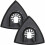 Hook & Loop Multitool Sanding Pads, Universal Triangular Sanding Pads for Fast Grit Swapping and Consistent Surface Finishing, Designed for Broad 1