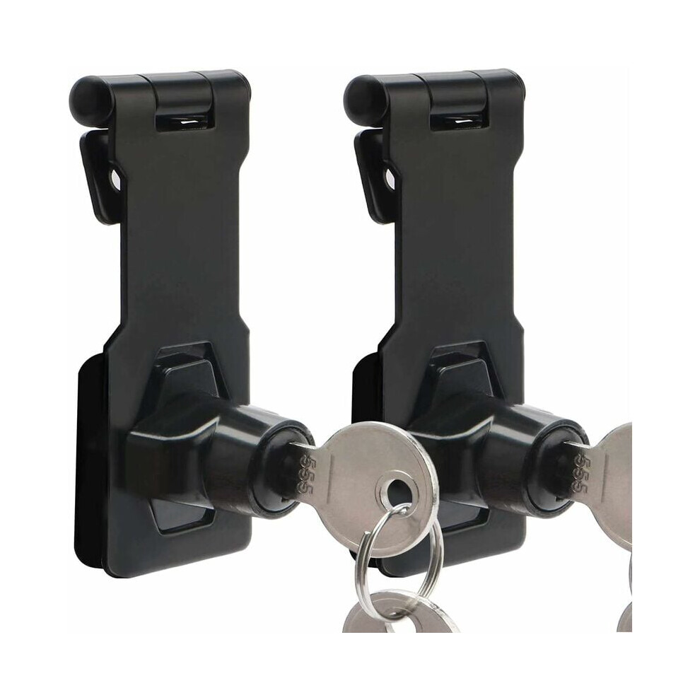 Keyed Hasp Locks, Stainless Steel Hasp With Concealed Screw Design, Easy Installation And Corrosion Resistance Guarantee Peace Of Mind For Indoor And 9128293801447