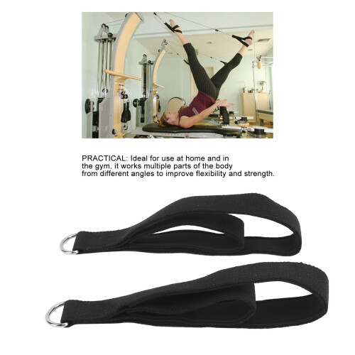 Durable Anti Slip Pilates Double Loop Straps for Flexible Training 2