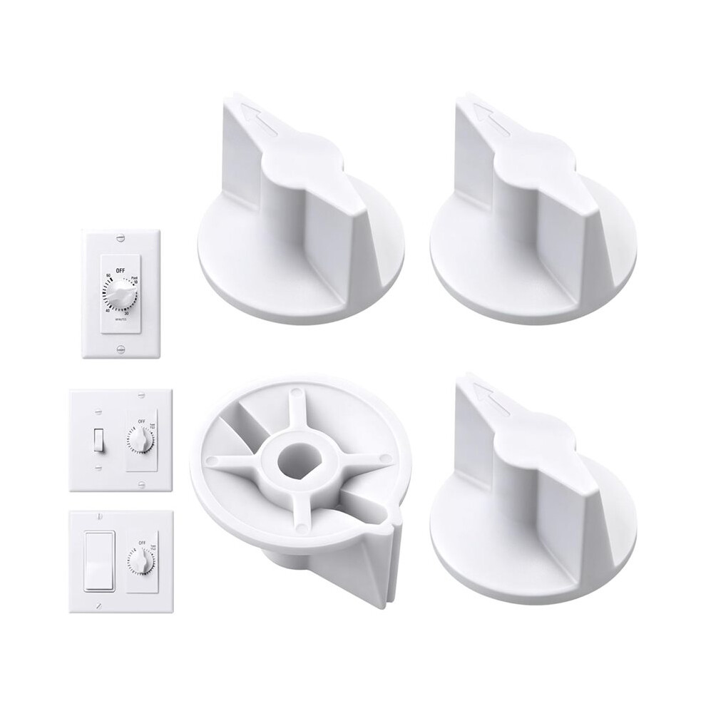 4 Pack Timer Knob Replacement Wound Compatible For 146Mt574 Timer Knob, Fd Series Spring Wound Timer 4711614858203