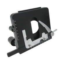 Microscope Attachable Mechanical Stage X-Y Moveable Caliper Vernier with Scale for Biological Microscope
