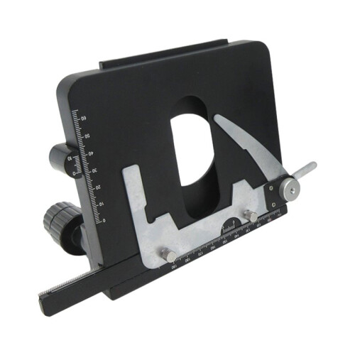 Microscope Attachable Mechanical Stage X-Y Moveable Caliper Vernier with Scale for Biological Microscope