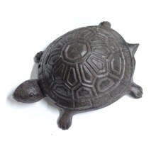 Cast Iron Turtle Key Hider - Spare Key Holder - Garden Decoration Turtle, Jewelry Trinkets Box for Key, Ear Studs