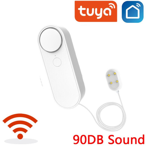 Water Leakage Alarm 90DB Dual  Tuya WIFI Water Leak Sensor Detector Flood Alert Overflow Security Alarm System 2