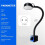Magnetic Work Light, LED Machine Light, Work Light with Flexible & Magnetic Base, Shop Tool Lamp for Lathe EU Plug 4