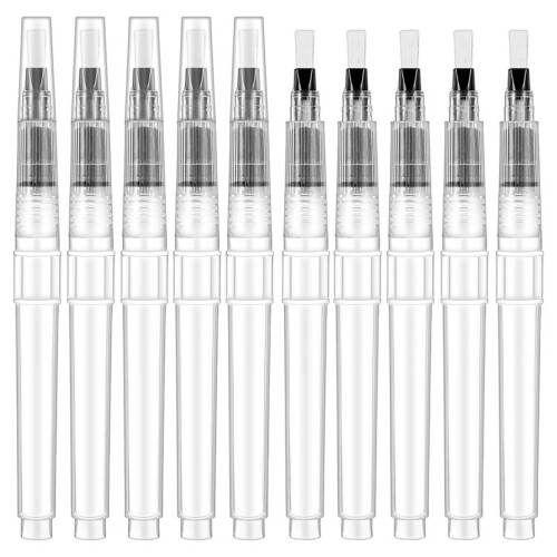 10Pcs Envelope Moistener with Nylon Brush  for Efficient Mailing in Office and Classroom