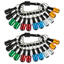 24Pcs Drill Bit Holder 1/4 Inch Hex Shank Drill Bit Keychain for Most Electric Hand-Held Screwdrivers Drill Bit
