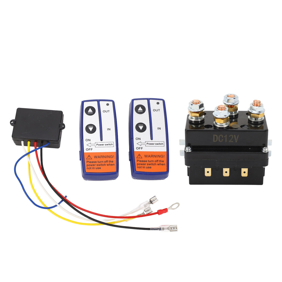 12V 500A Winch Relay Kit With Remote Control For Atv, Snowmobile & Mowers 8171375400527