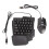 Half Hand Gaming KB & Mouse Combo Wired Wireless for Android IOS 10.0‑13.3 10