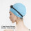 (As show, One size) Tripsky Silicone Swim Cap,Comcompatible withtable Bathing Cap Ideal compatible with Curly 5