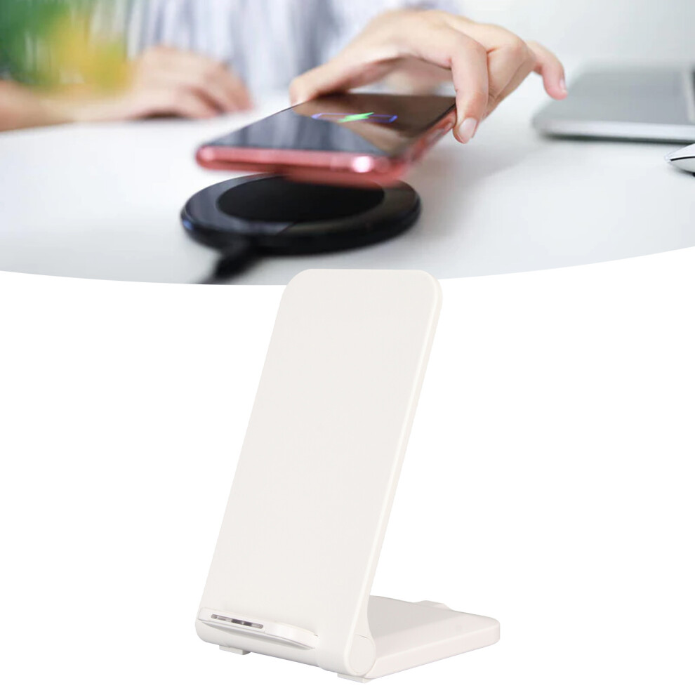 15W Foldable Wireless Charger For Desktop, Fast Charging White 4661369416091