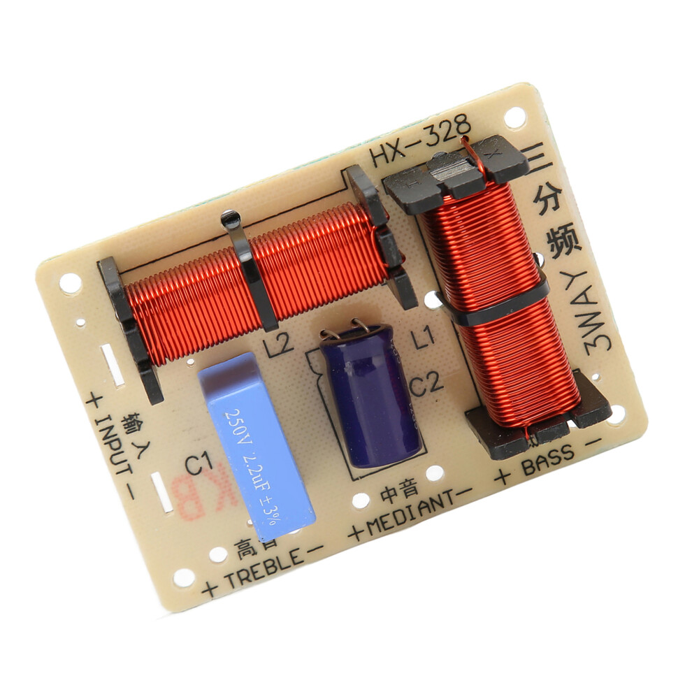 120W 3-Way Audio Crossover, 3800Hz, 5-8Î©, Pcb Speaker Divider 9351375418299