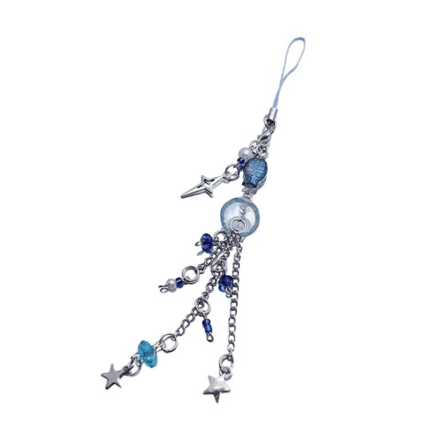 Ocean Series Flowing Keychain Camera Keyring-Blue Rope 2