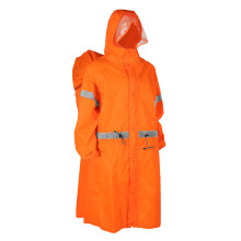 Poncho antipioggia con cappuccio regolabile, caratteristiche riflettenti e sacca portaoggetti