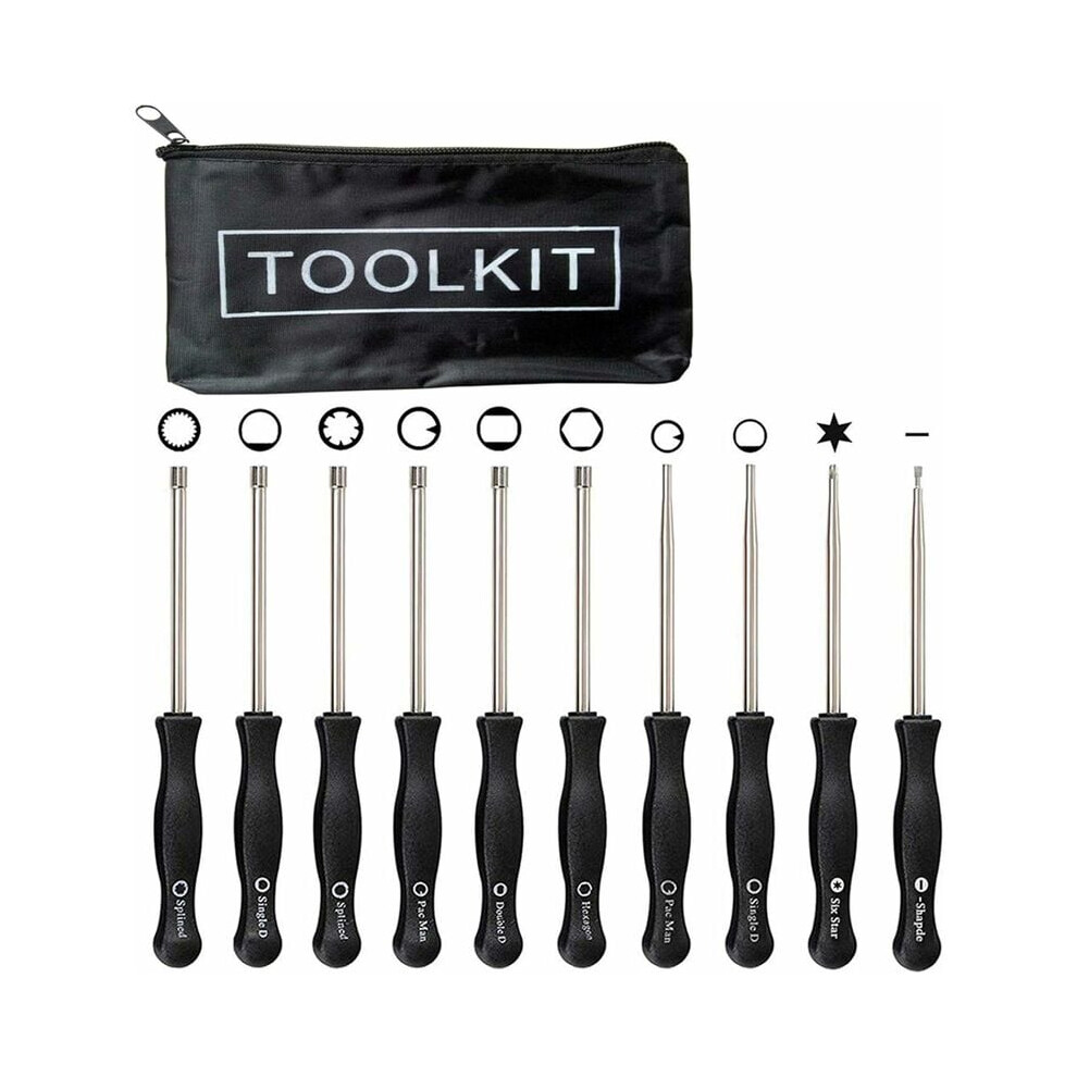 Adjustment Tool Kit For Common Cycle Engine, Carburetor Adjustment Tool Ergonomic Grip Stainless Steel Complete Tool Set 9128293013475