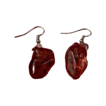 Heart Drop Earrings Trendy Gothic Ear Dangle Heart Ear-1