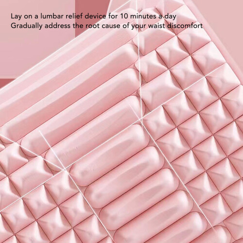 Strumento di stretching per schiena e collo rosa chiaro – Riduce l'affaticamento e allevia la spinal column 2