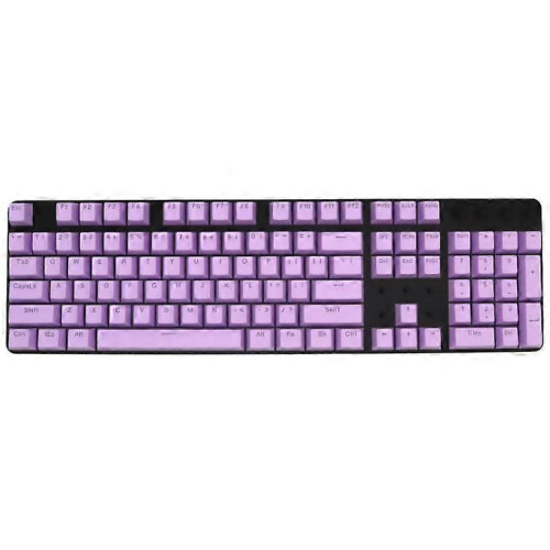 (As show, One size) Mechanical Gaming Keyboard with White Backlit - USB 104 Keys