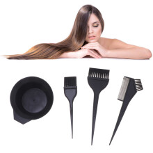 3er Set Haarfärbewerkzeug, Schwarz, Für Zu Hause Und DIY