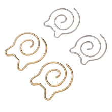 Spiral-Kabelnadeln 4er Metallset für das Stricken von Schals & Tüchern – Gold und Silber