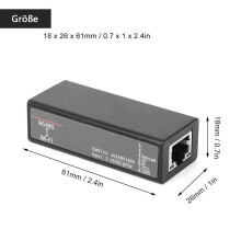 Nettverksskjerm, lynavleder for Ethernet med Smart Guard, overspenningsvern som sikrer sikker dataoverføring, DIN-skinnemonteringsalternativ, plass